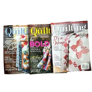 Fons and Porters Quilting Magazines Love of Quilting 2021 Lot of 3